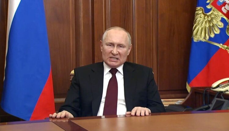 Moscow recognises independence of Separatist Republics in East Ukraine, Moscow, Russia – 21 Feb 2022